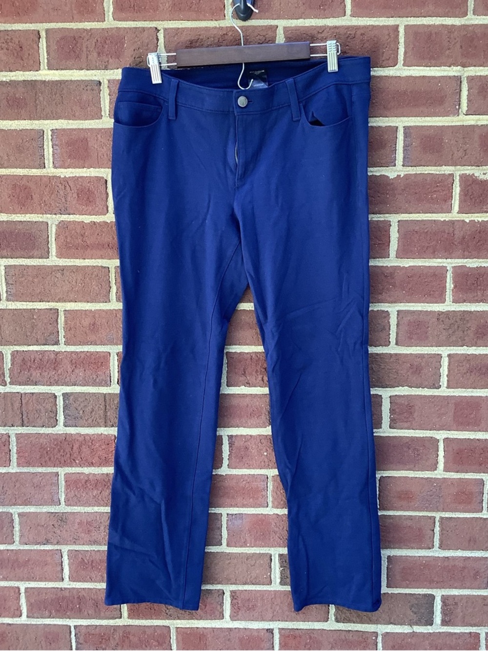 Ann Taylor Dark Blue Modern Ponte Pants Zipper 12